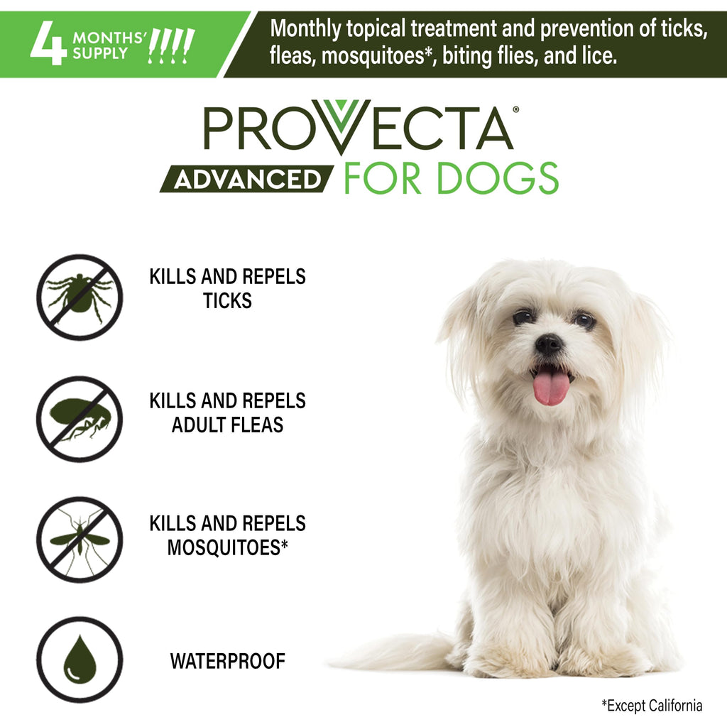 Flea & Tick for Small Dogs 5-10 lbs, 4-Month Supply T195