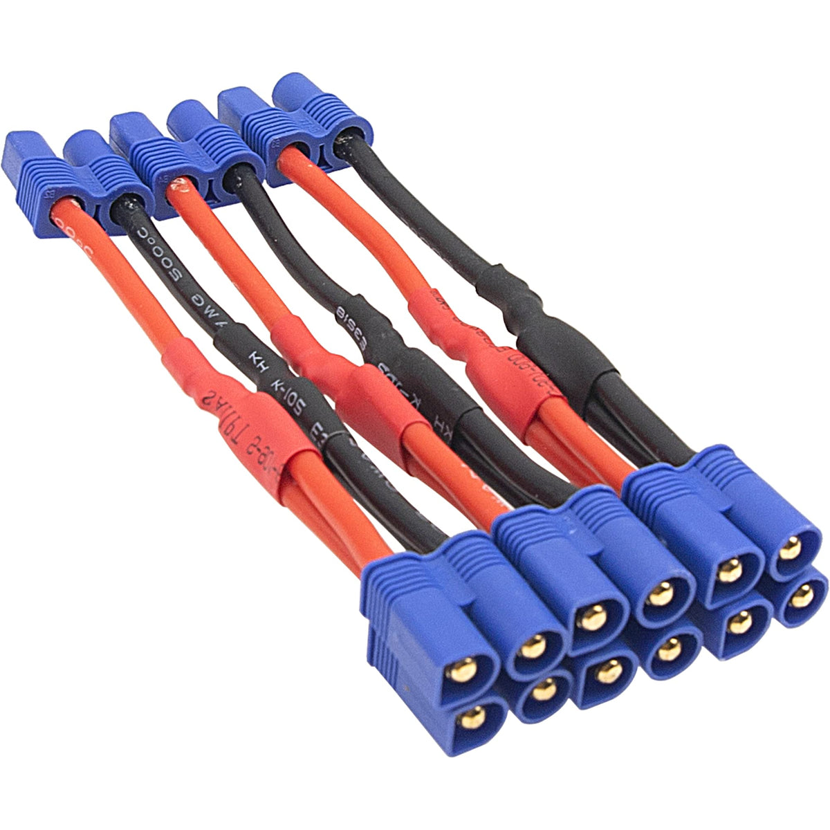 3Pcs 14AWG Silicone Y Splitter Cable Adapter 1 Female to 2 Male P4143