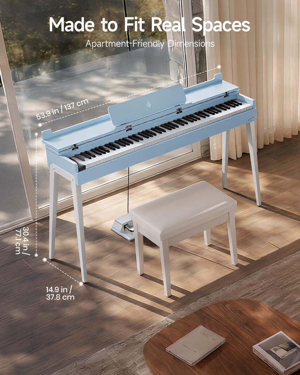 88 Key Weighted Digital Piano with Graded Hammer Action H57552