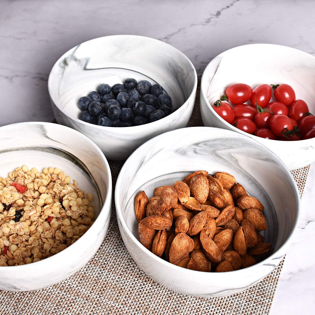 Ceramic Bowl Set of 4, 33 Oz, Dishwasher and Microwave Safe N40189