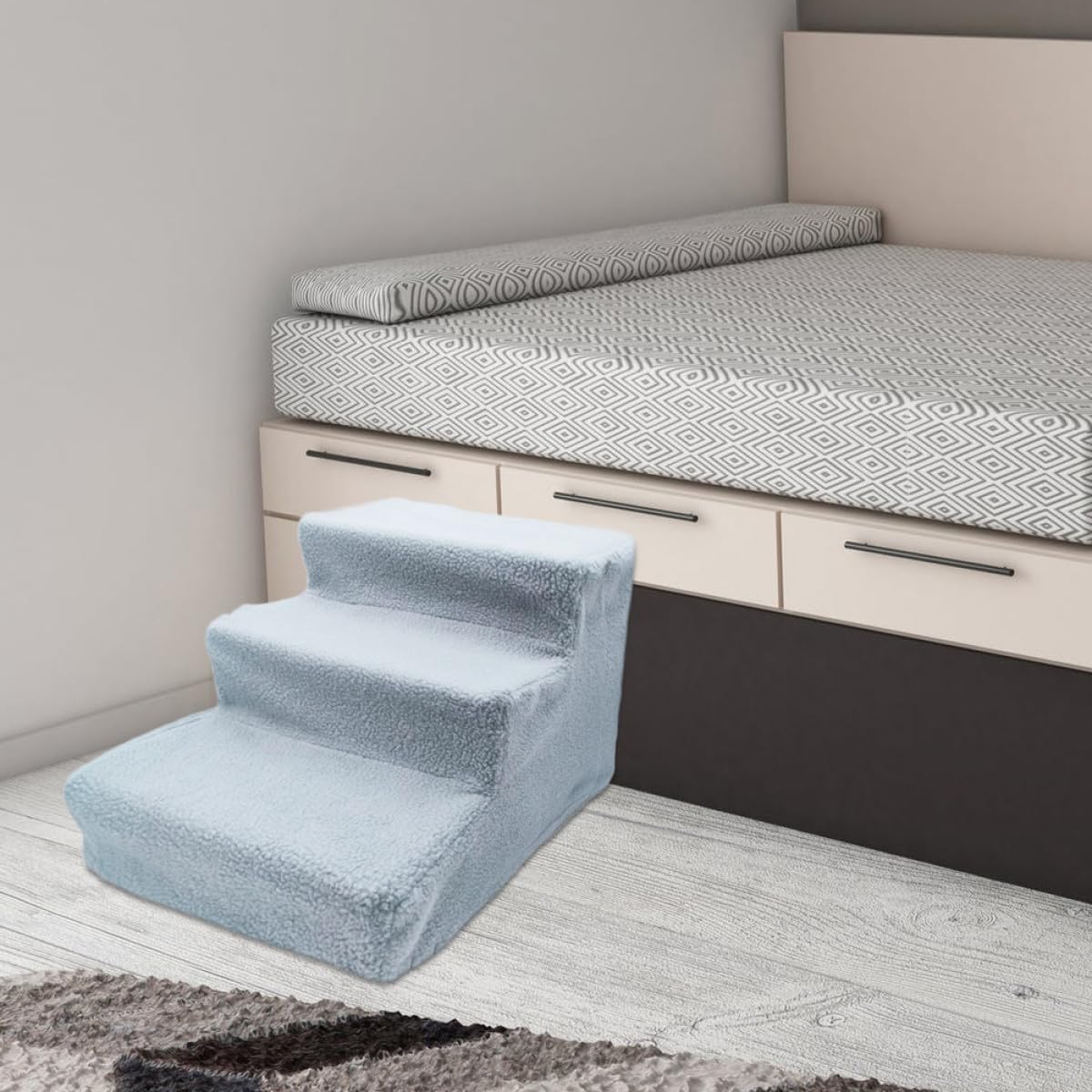 Gray Non-Slip Pet Stairs I7681