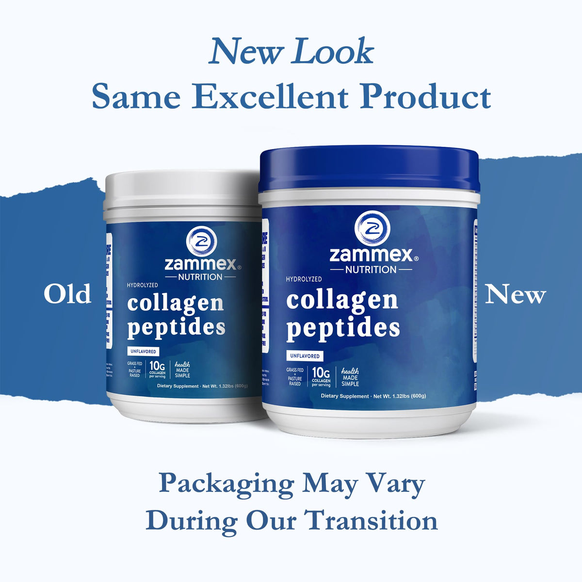 Unflavored Grass-Fed Collagen Peptides Powder 1.32 LBS I800872
