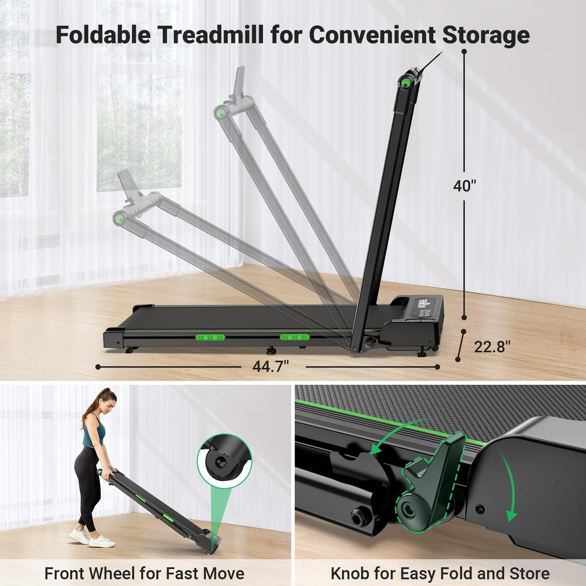 Portable Treadmill with Handle Bar E119364