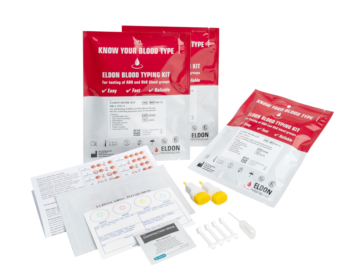 Blood Typing Kit 3 Test Pack T6381