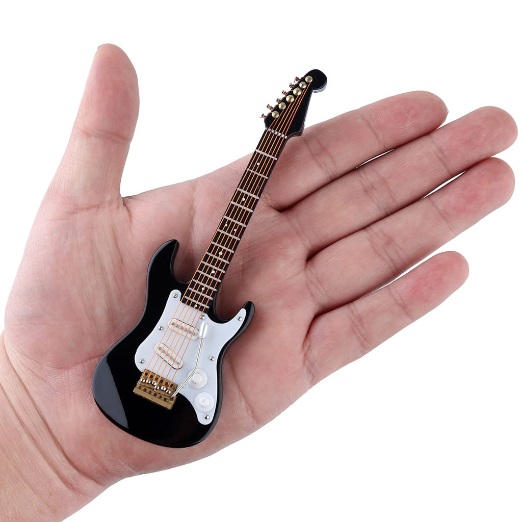 Miniature Electric Guitar Replica with Stand and Case G7136