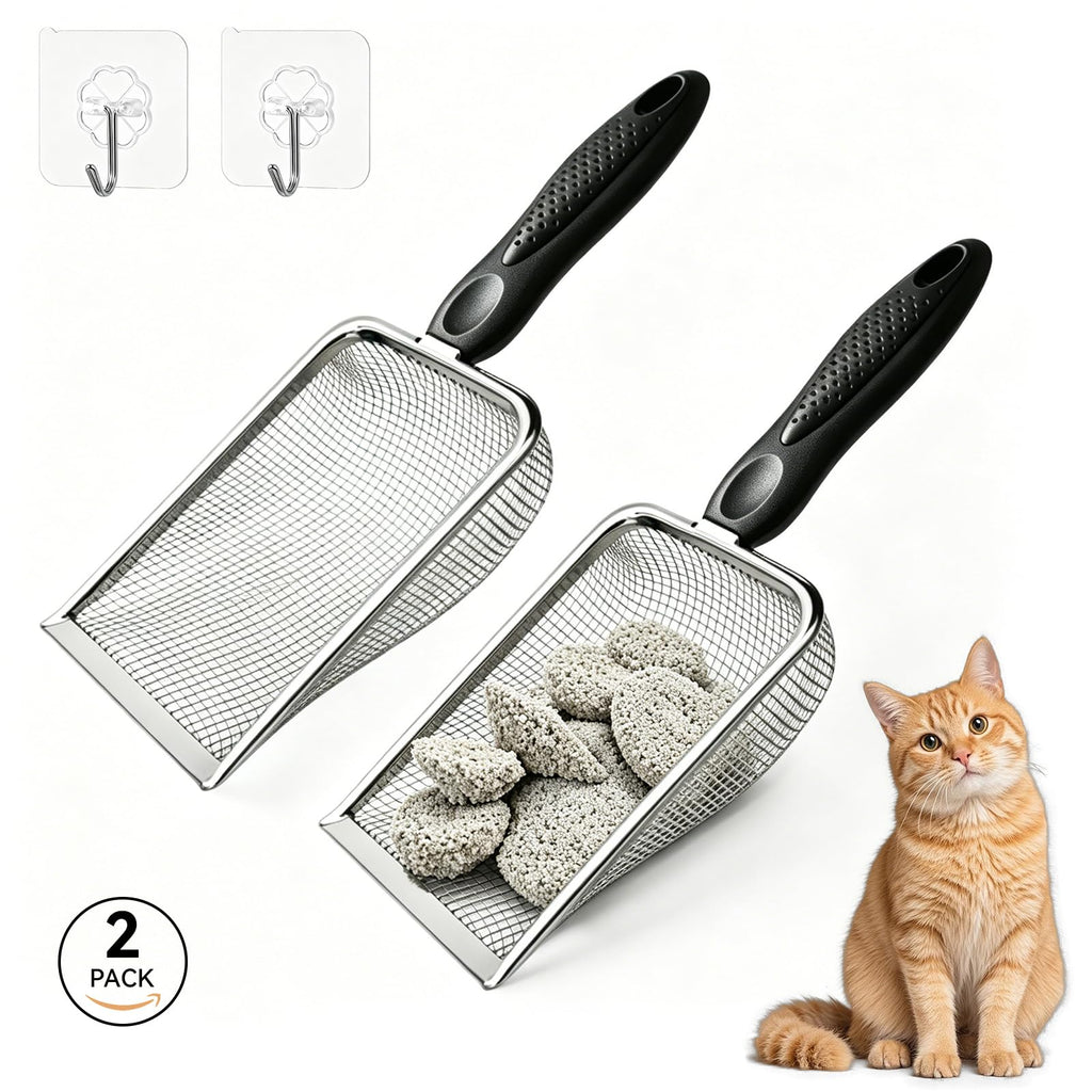 Metal Cat Litter Scoop 2 Pack F97422