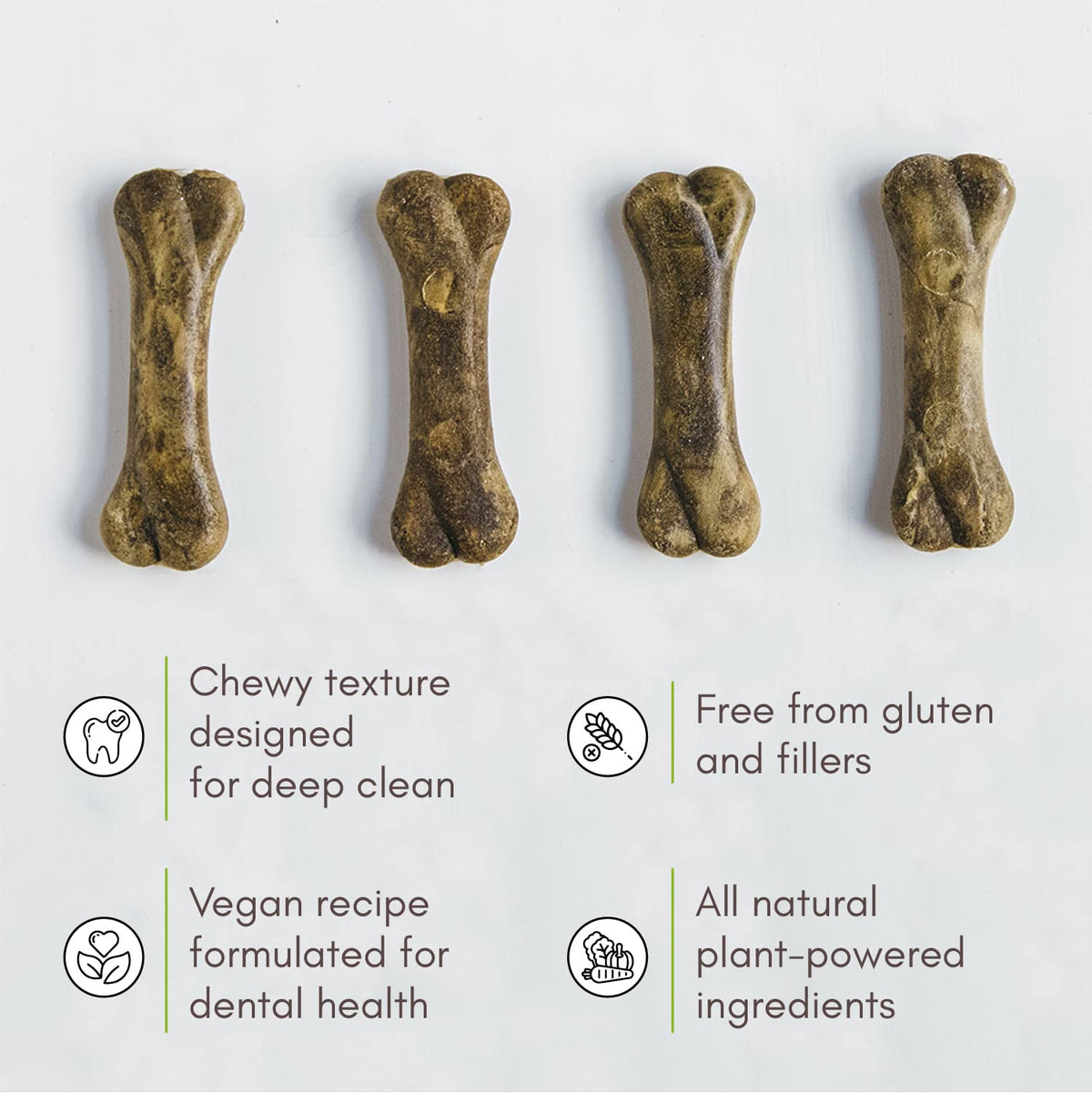 Vegan Dental Dog Bones 8 Ounces A8338