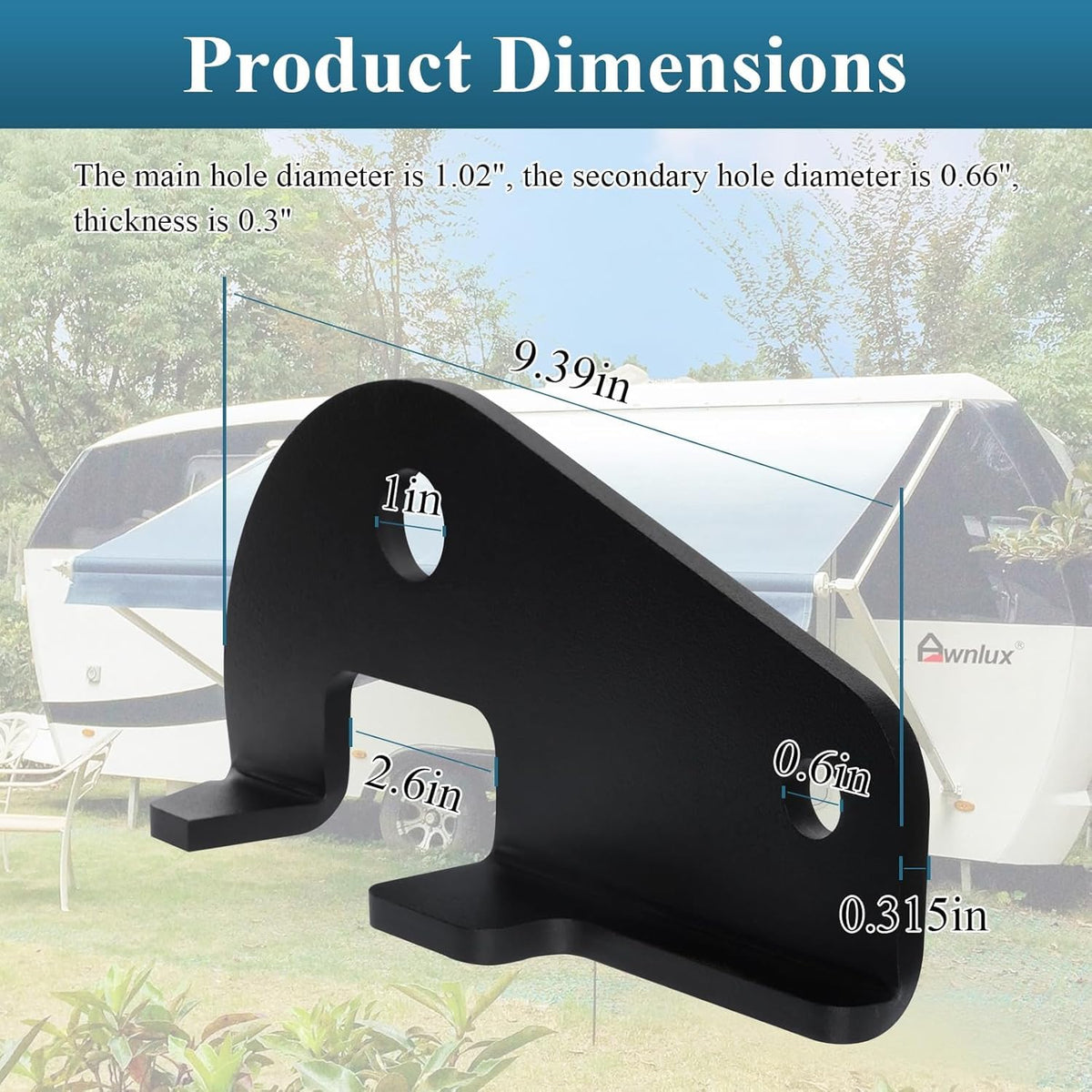 Anti Sway Trailer Hitch Adapter for 2" Square Ball Mounts F862351