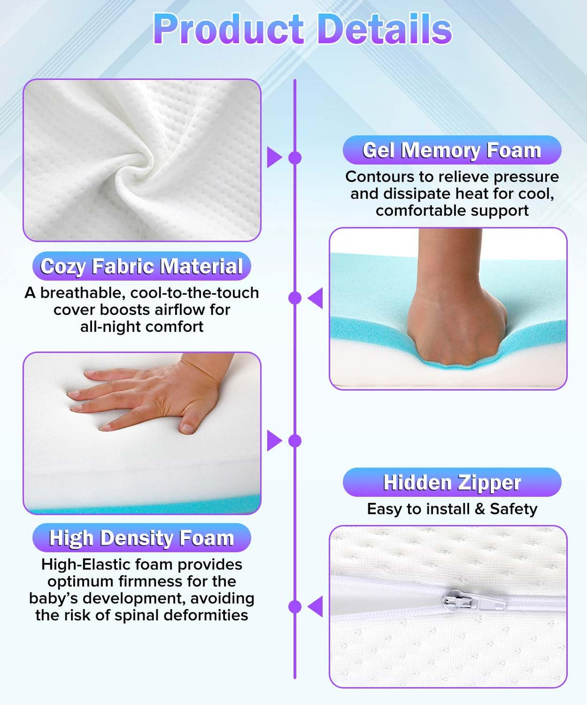 3'' Standard Crib Mattress A562