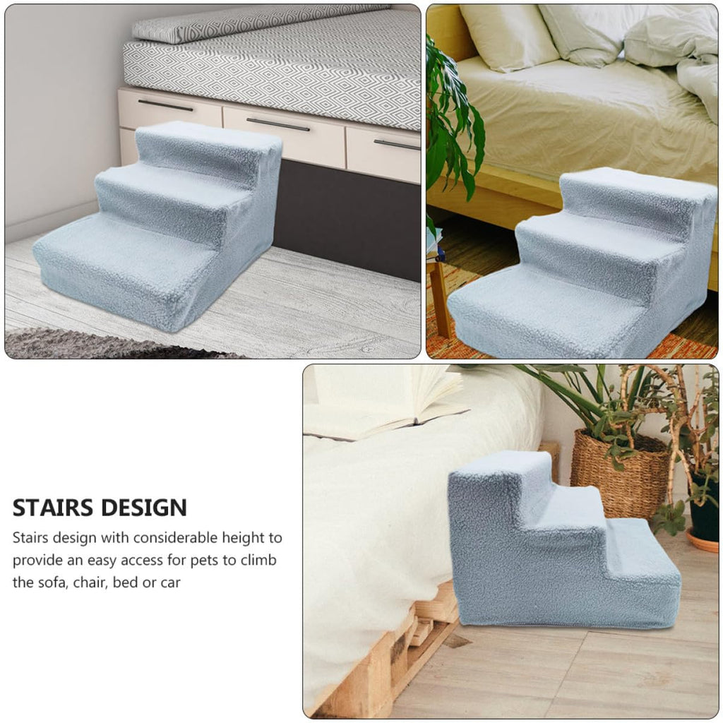Gray Non-Slip Pet Stairs I7681