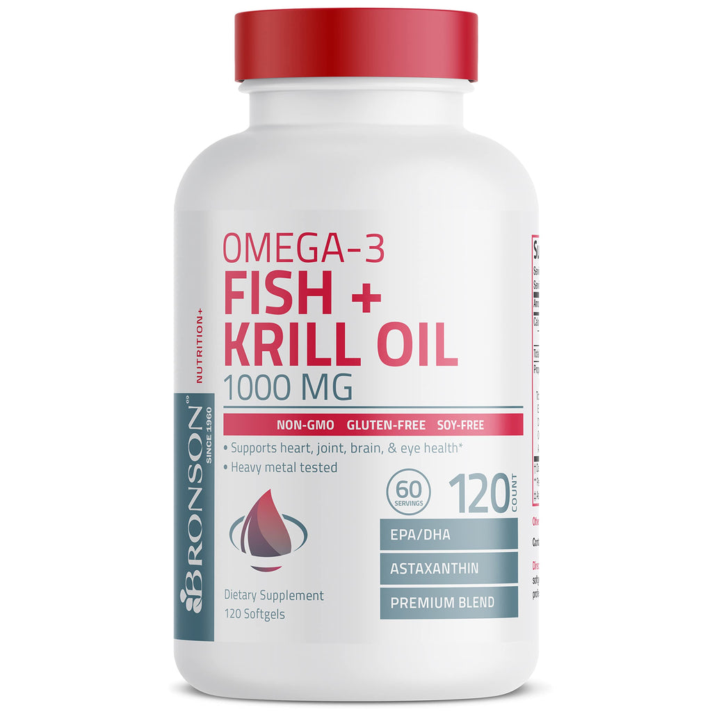 Omega-3 Fish + Krill Oil 1000 mg Softgels R5025