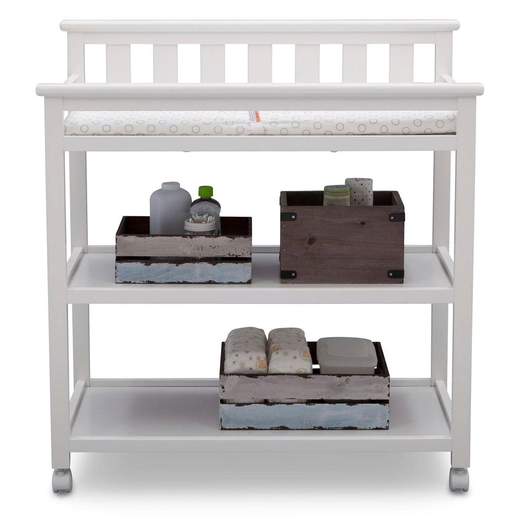 Flat Top Changing Table with Wheels and Changing Pad U186