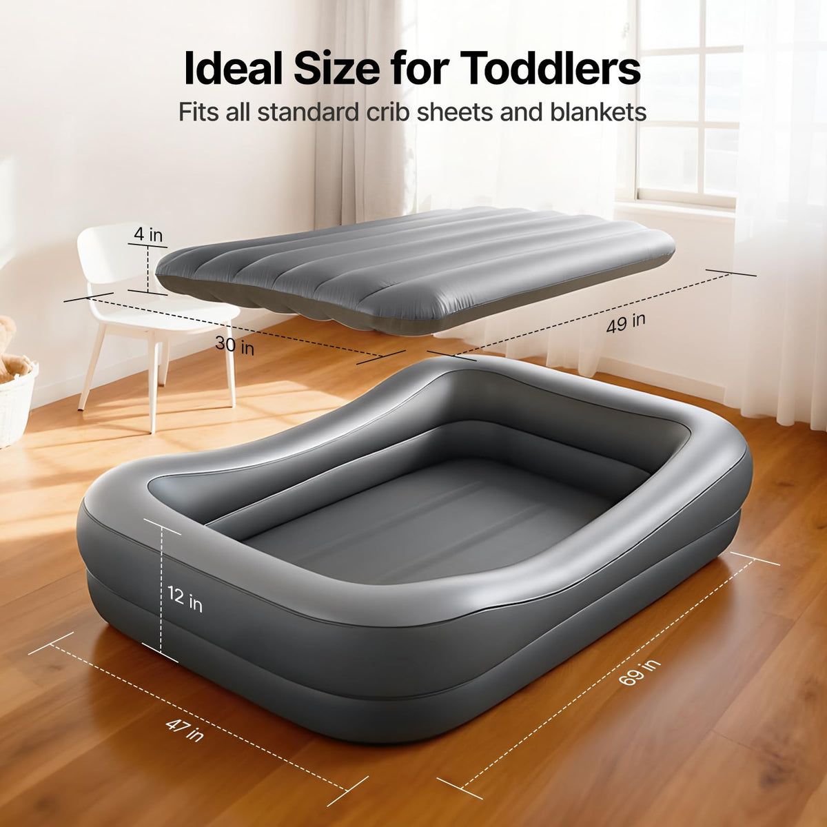 Inflatable Toddler Travel Bed with Tent G492