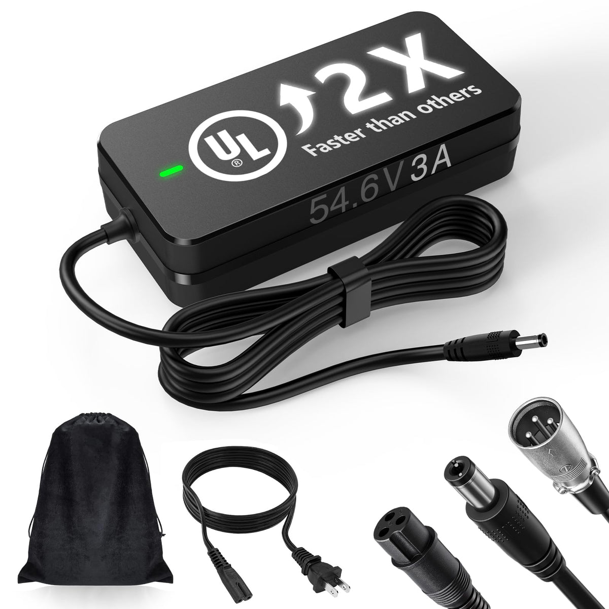 54.6V 3A ebike Charger for 48V Lithium Batteries X917