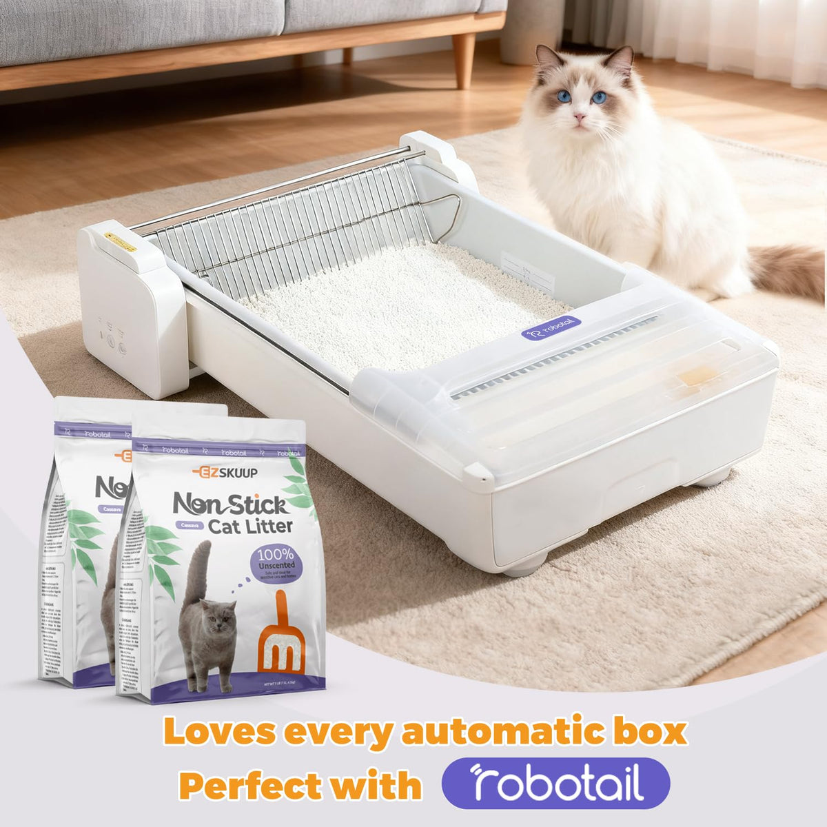 Non-Stick Clumping Cat Litter 18 lbs 2 Pack B49535