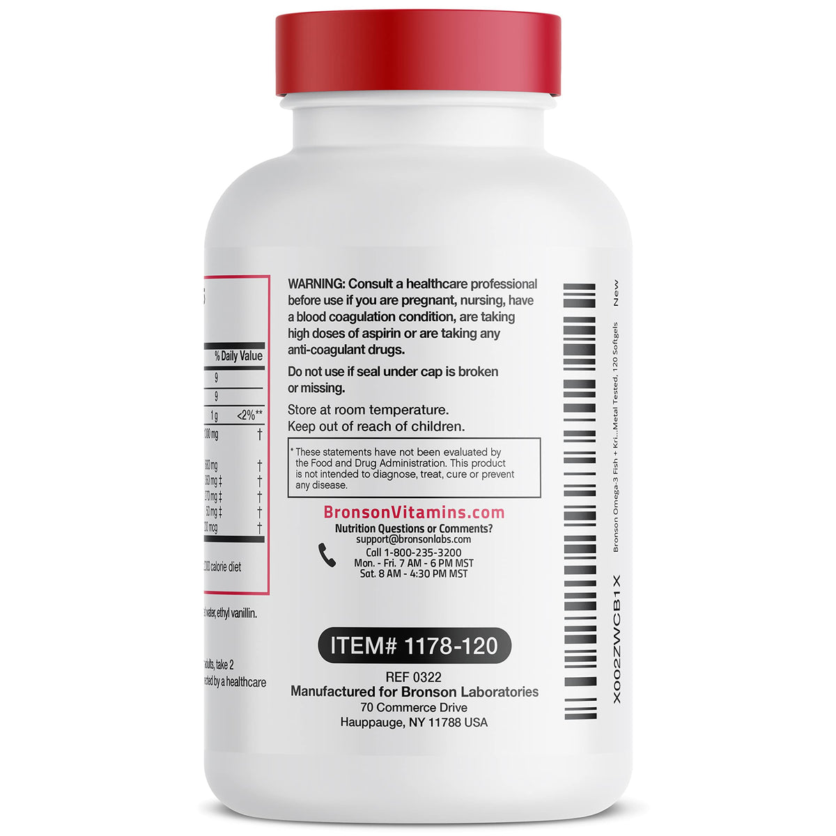 Omega-3 Fish + Krill Oil 1000 mg Softgels R5025