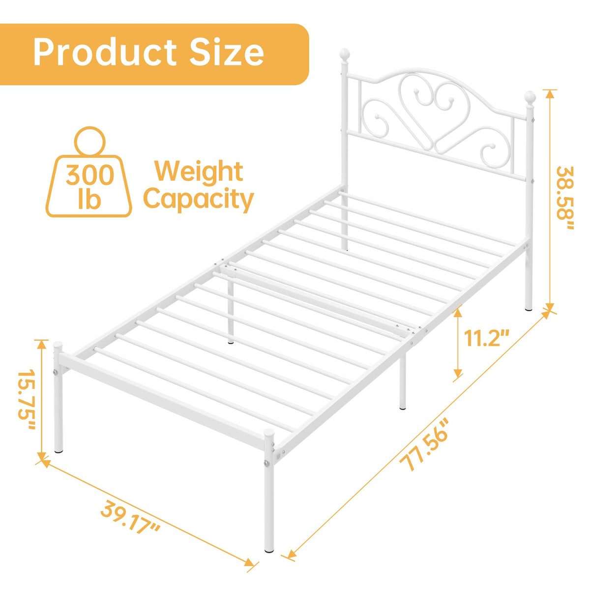Twin Bed Frames with Headboard U361963