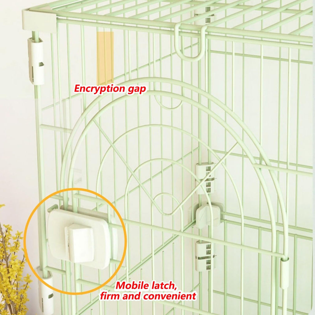 3/4-Tier Wire Cat Cage Playpen Kennel with Hammock G4151