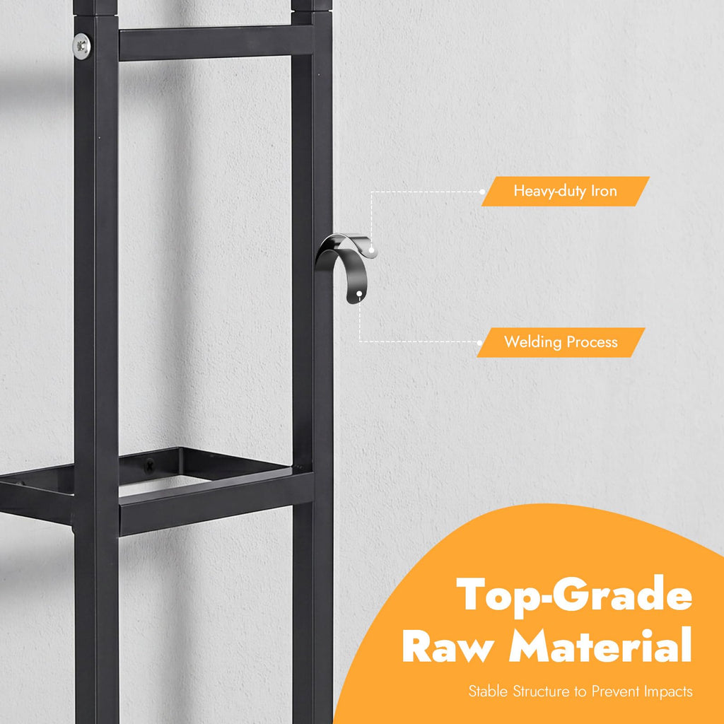 5Pcs Wall Mount Media Storage Rack I3906