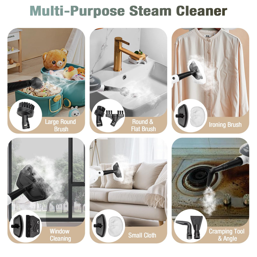 11-in-1 Steam Mop Handheld Steam Cleaner E3470