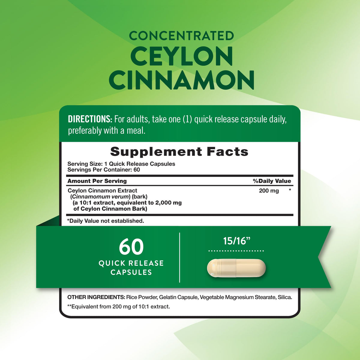 Ceylon Cinnamon Capsules D37683