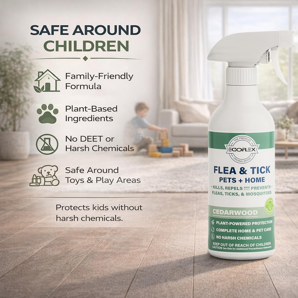 Plant-Based Flea Spray with Cedarwood Scent 16 Oz Z3589