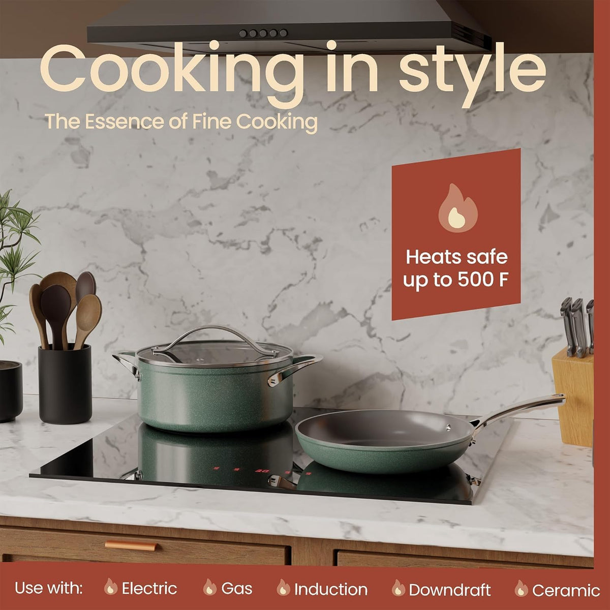 12-Piece Nonstick Ceramic Cookware Set R388117