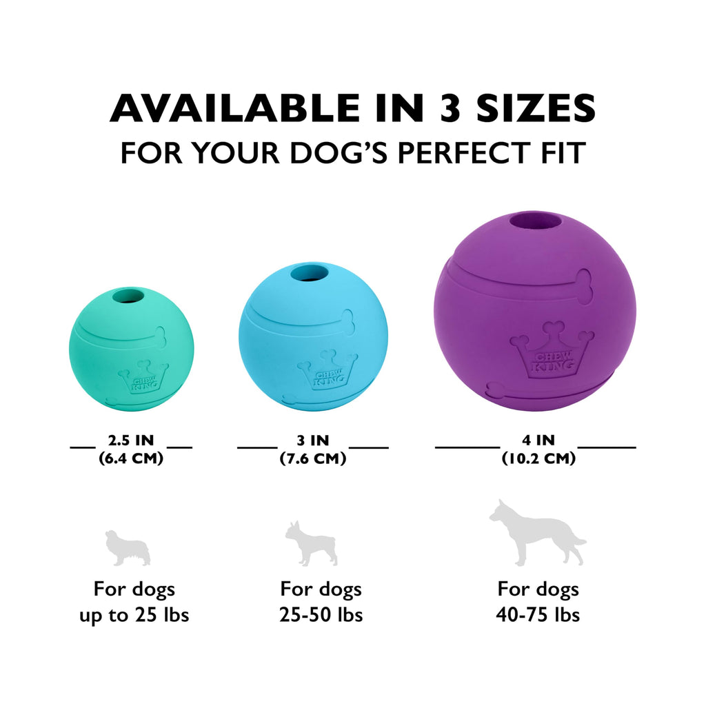 Extremely Durable Natural Rubber Toy 2.5 inch, 8-pack V44132