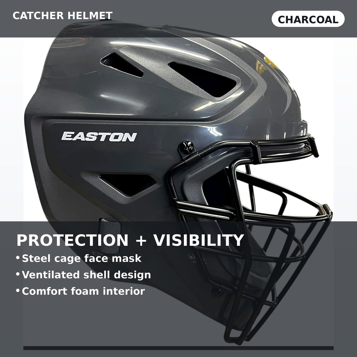 Black Youth Catcher's Set with Helmet, Chest Protector & Leg Guards R795