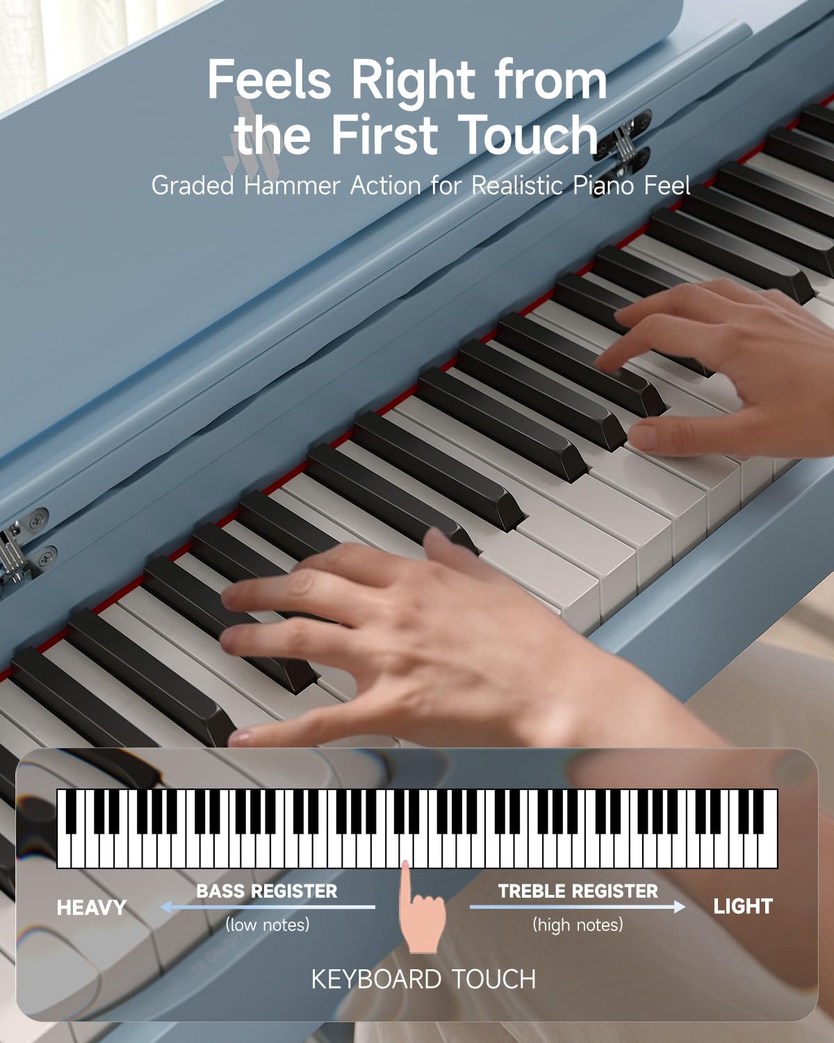88 Key Weighted Digital Piano with Graded Hammer Action H57552