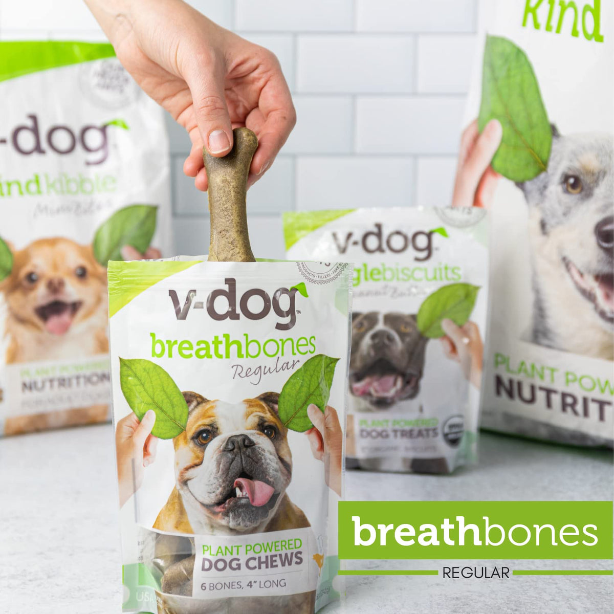 Vegan Dental Dog Bones 8 Ounces A8338