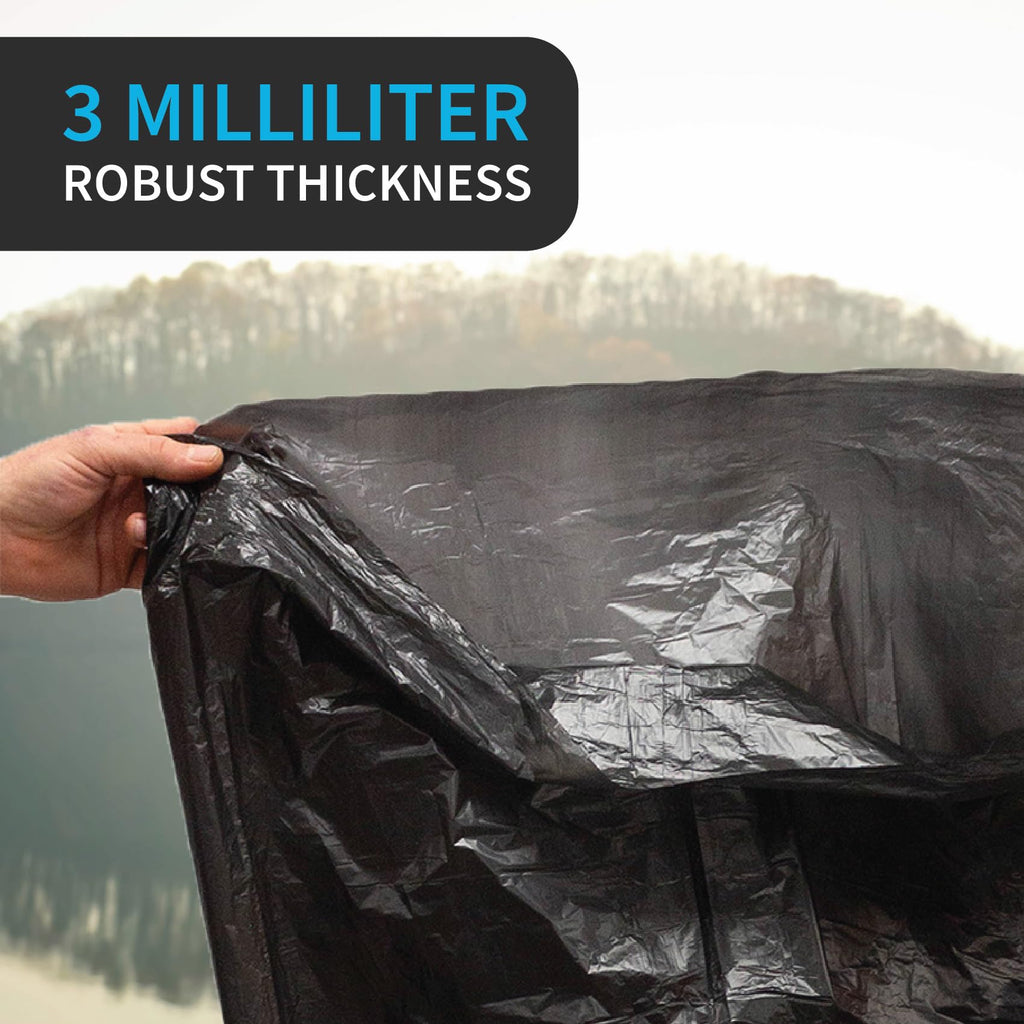 42 Gallon 3 MIL Black Heavy Duty Contractor Bags Y8976