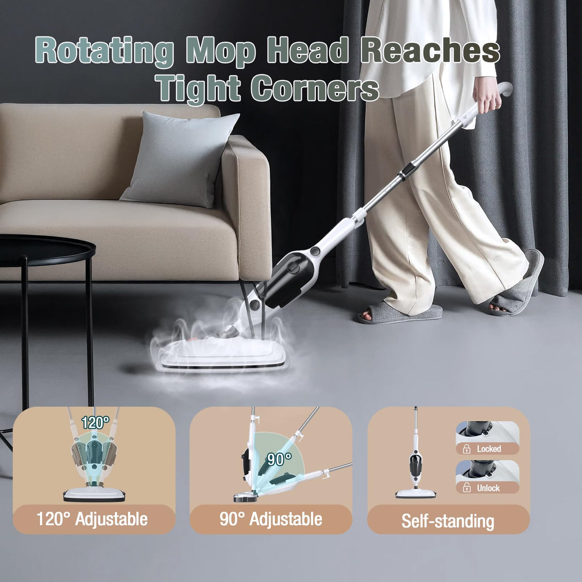 11-in-1 Steam Mop Handheld Steam Cleaner E3470