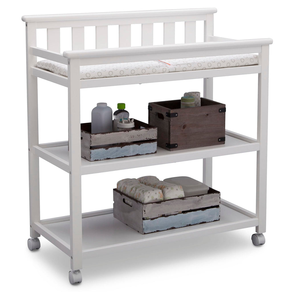 Flat Top Changing Table with Wheels and Changing Pad U186