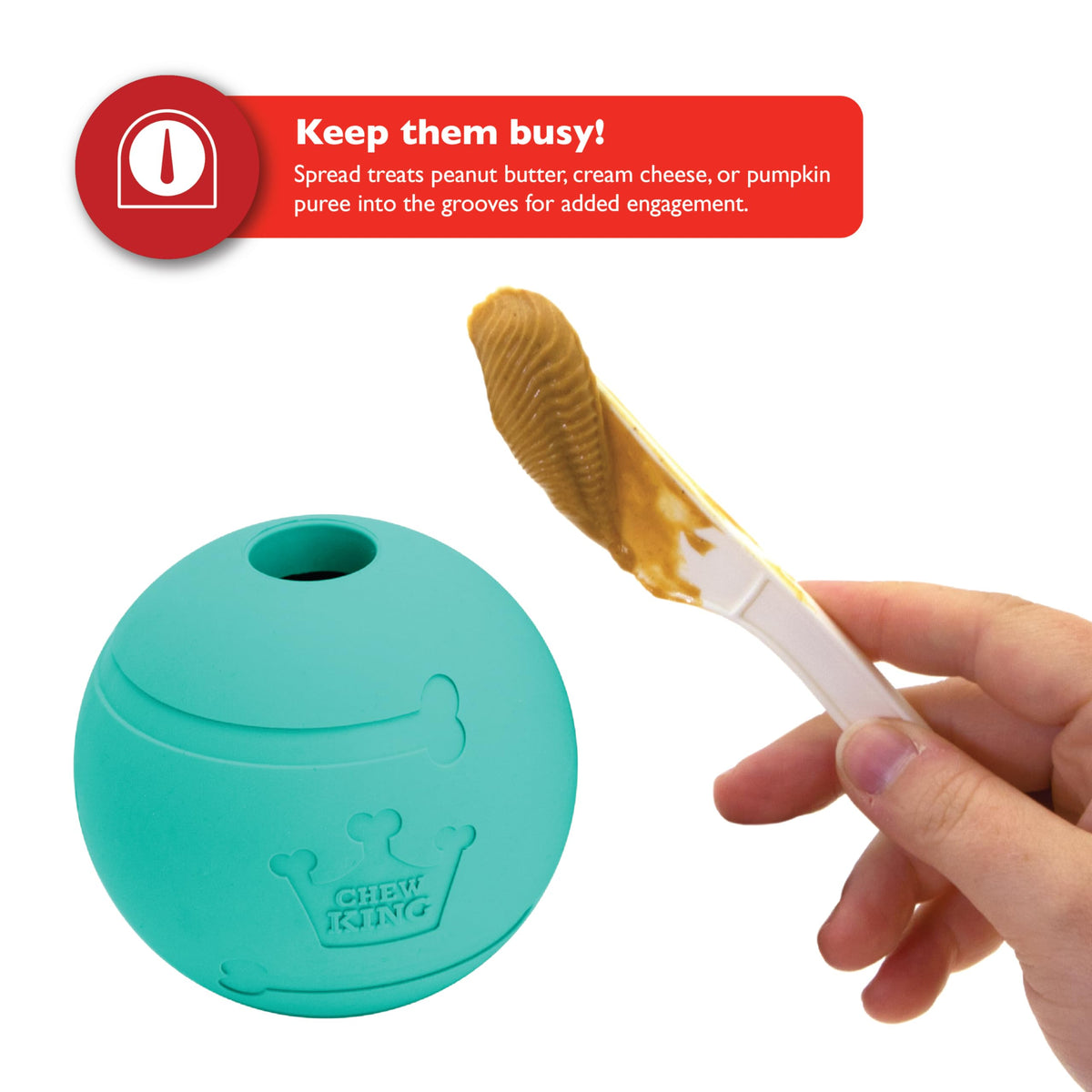 Extremely Durable Natural Rubber Toy 2.5 inch, 8-pack V44132