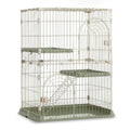 3/4-Tier Wire Cat Cage Playpen Kennel with Hammock G4151