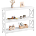 White 3-Tier Console Table G10632
