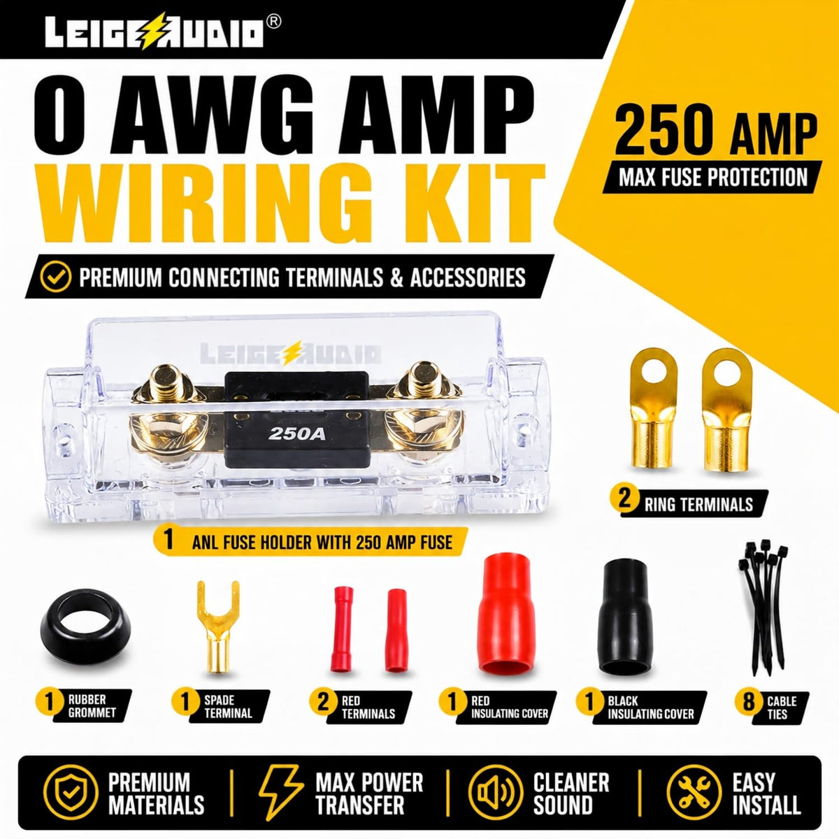 0 Gauge Amp Wiring Kit G123