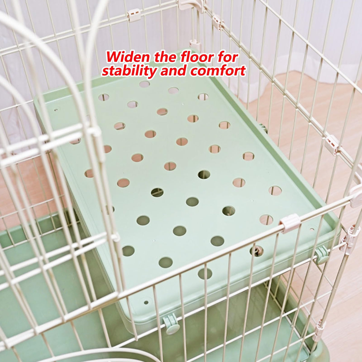 3/4-Tier Wire Cat Cage Playpen Kennel with Hammock G4151