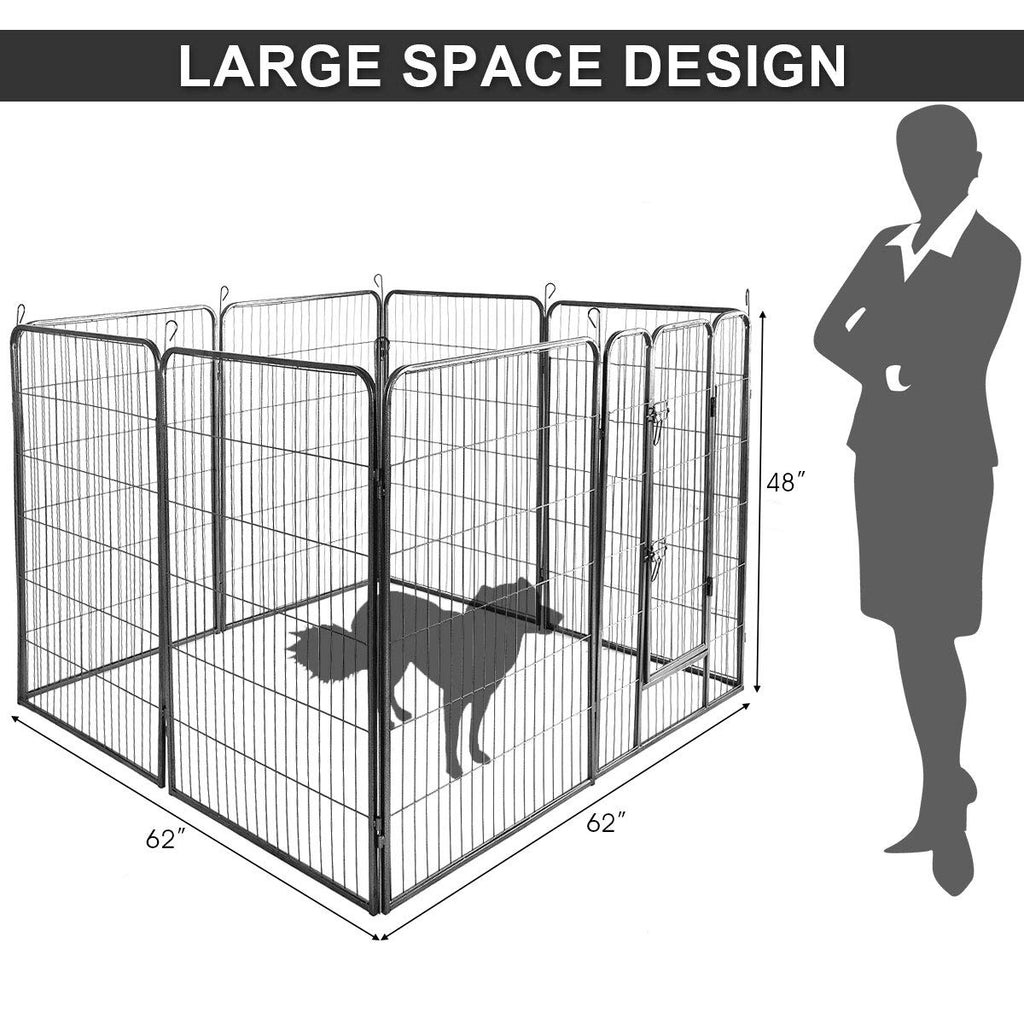 48 inch 8 Panel Metal Dog Playpen I94609