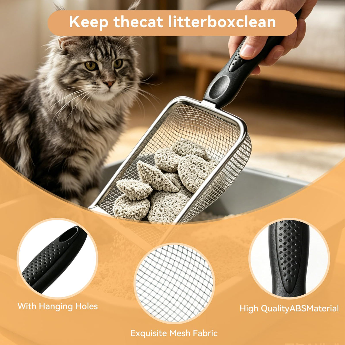 Metal Cat Litter Scoop 2 Pack F97422