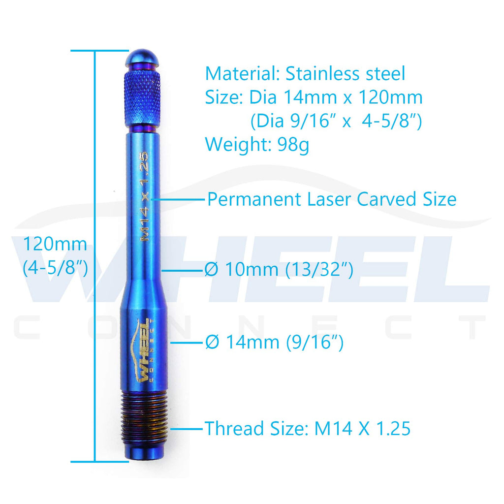 Stainless Steel Wheel Alignment Pin Set of 5 Sizes Z42220