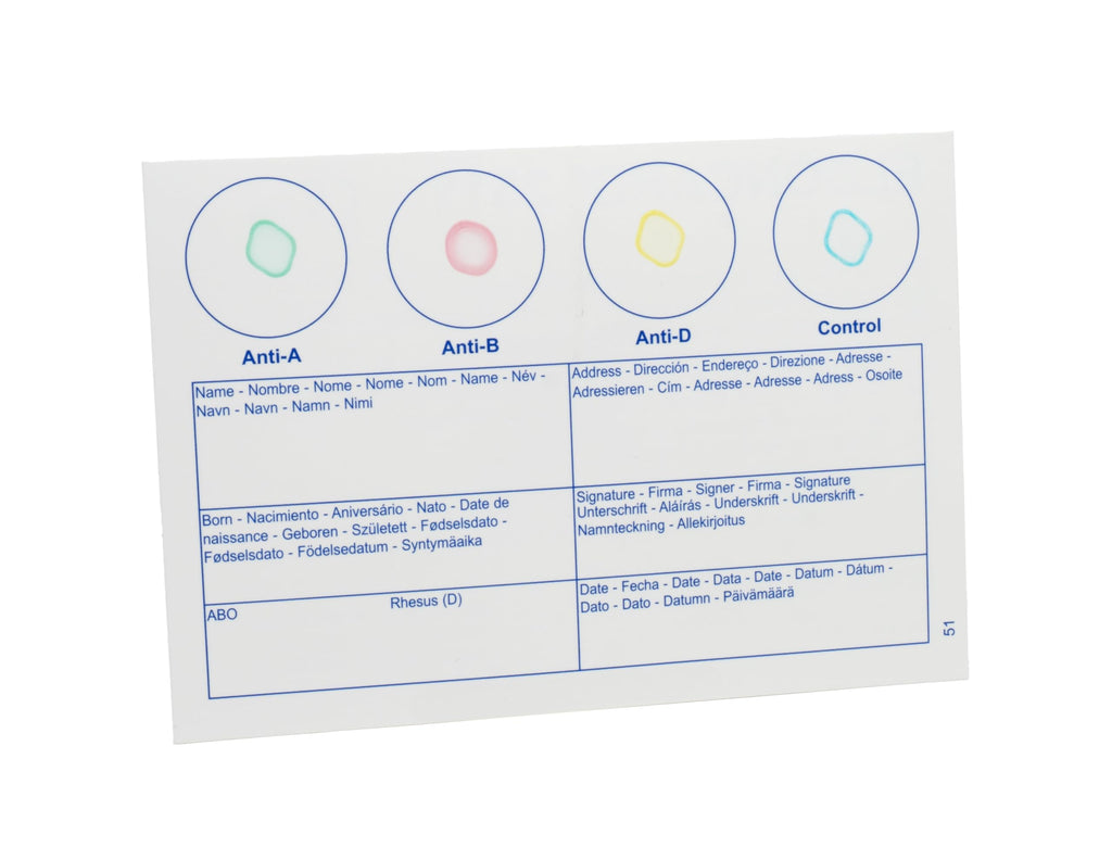 Blood Typing Kit 3 Test Pack T6381