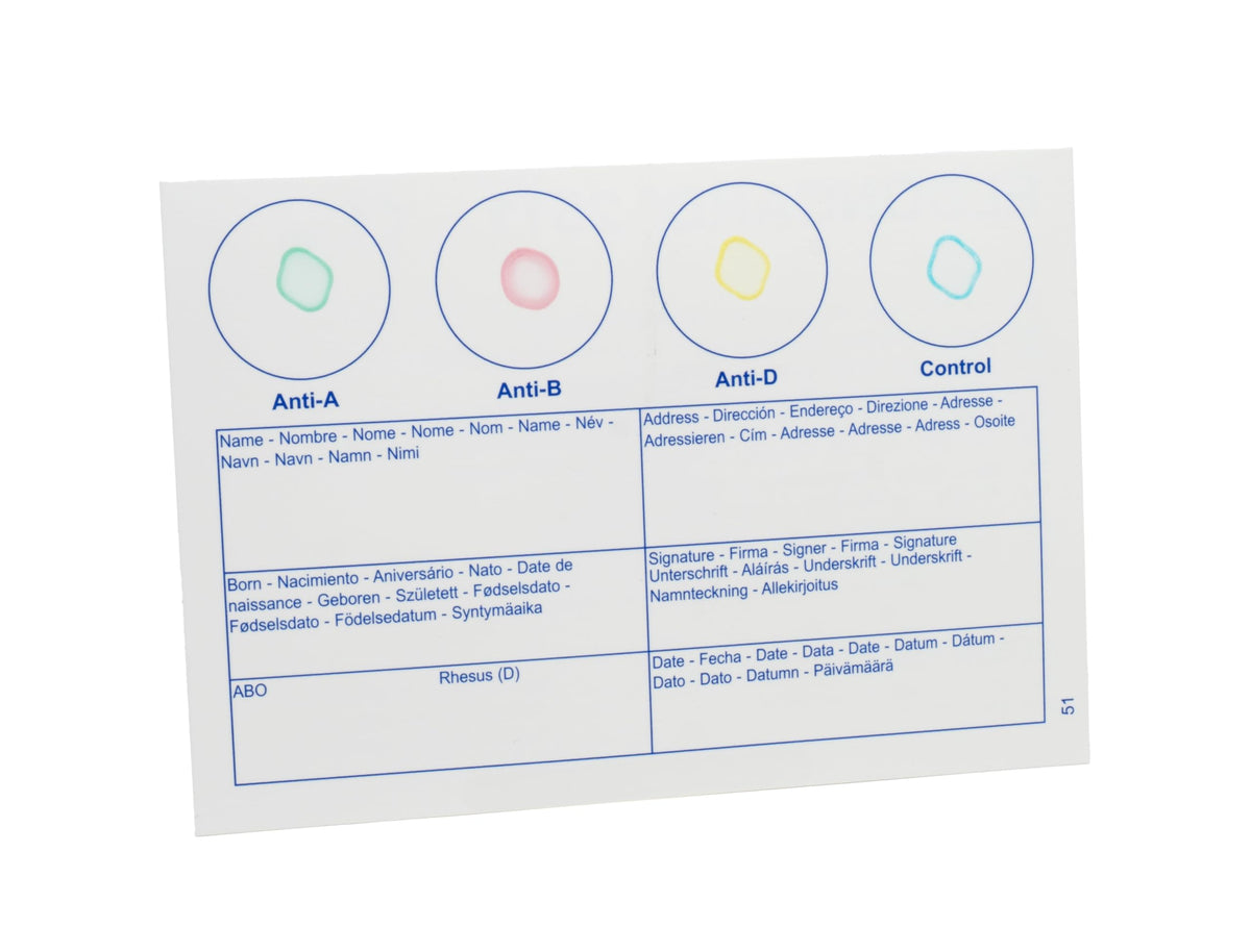 Blood Typing Kit 3 Test Pack T6381