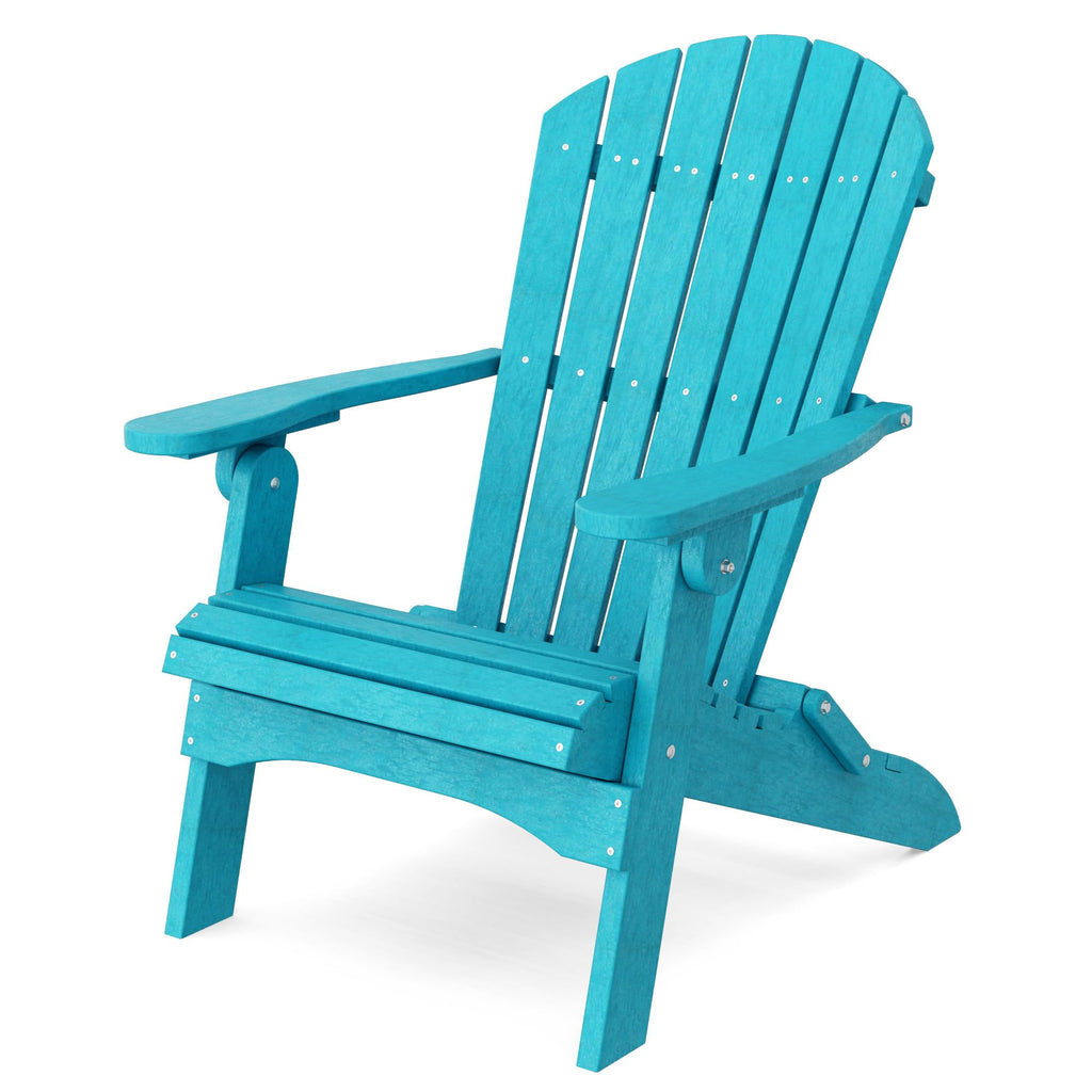 Aruba Blue Folding Adirondack Chair D8654