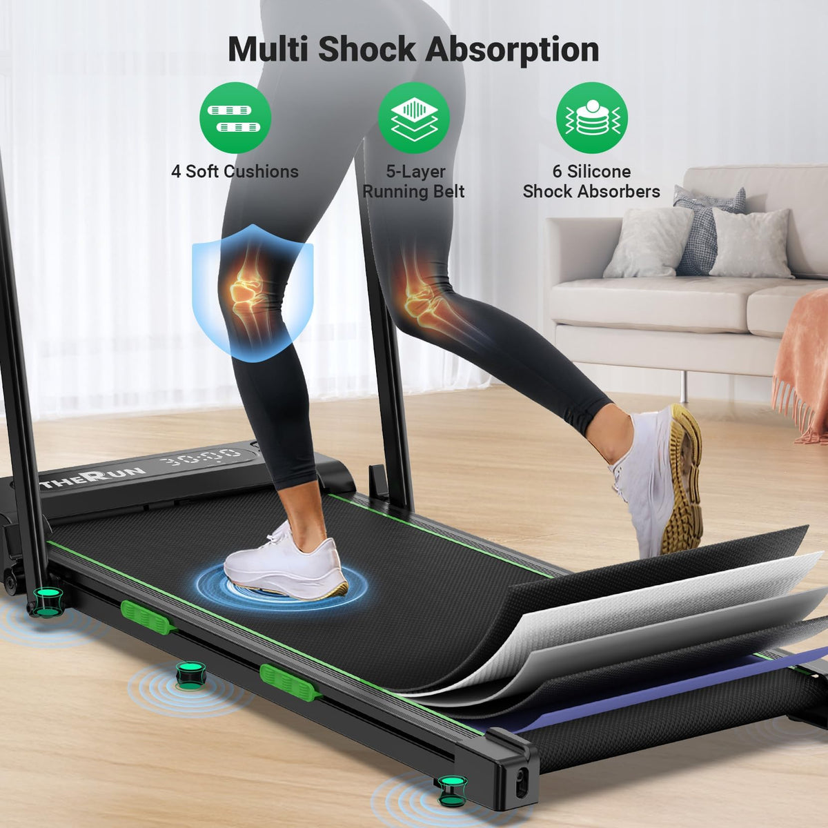 Portable Treadmill with Handle Bar E119364
