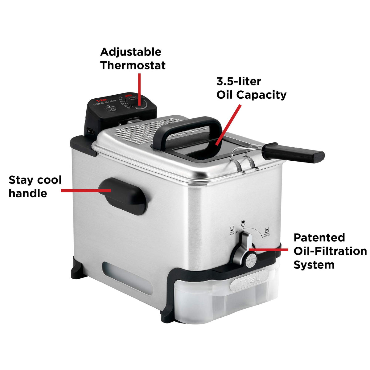 Deep Fryer with Basket, 3.5L, 1700W J316083