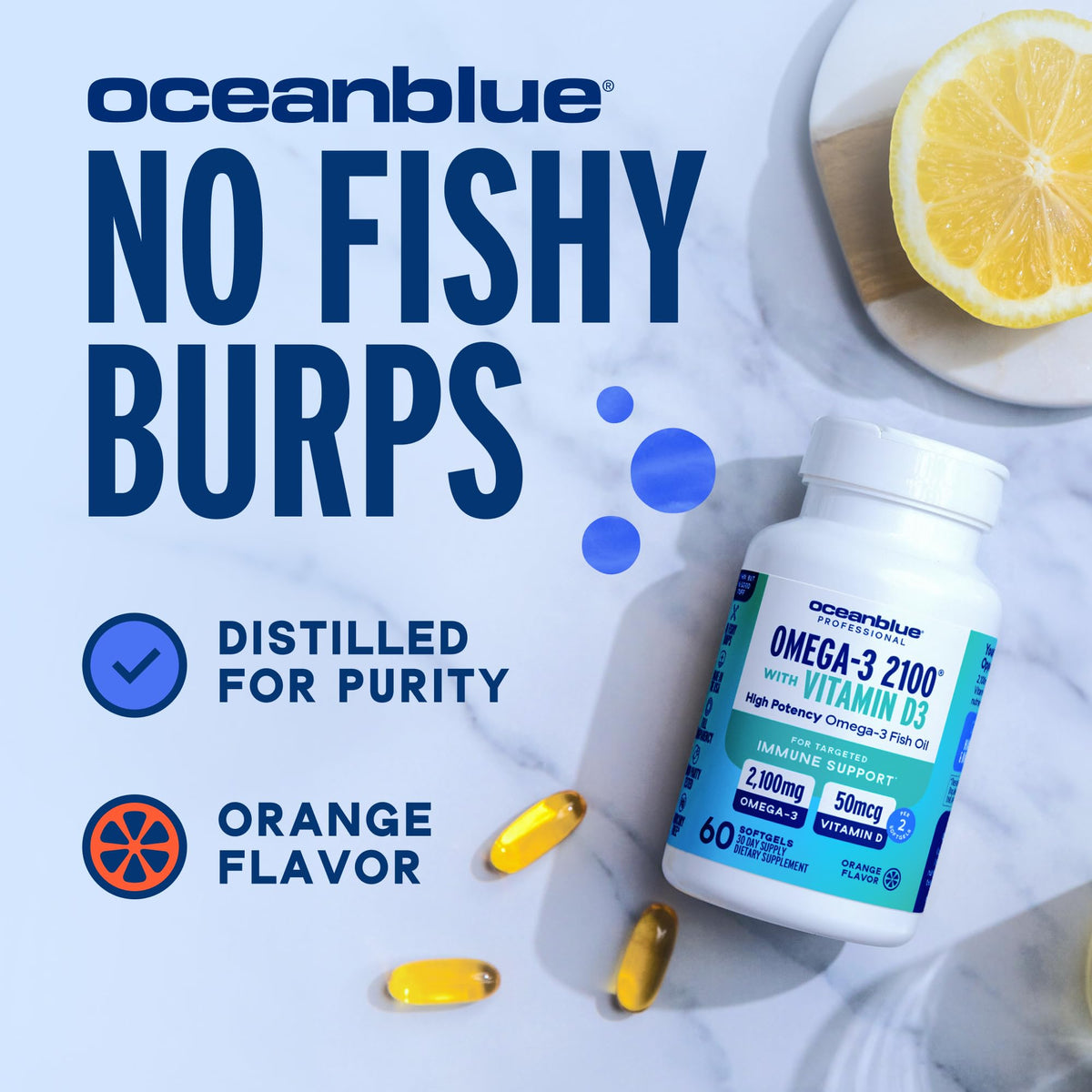 Omega-3 with Vitamin D3 Softgels W1480