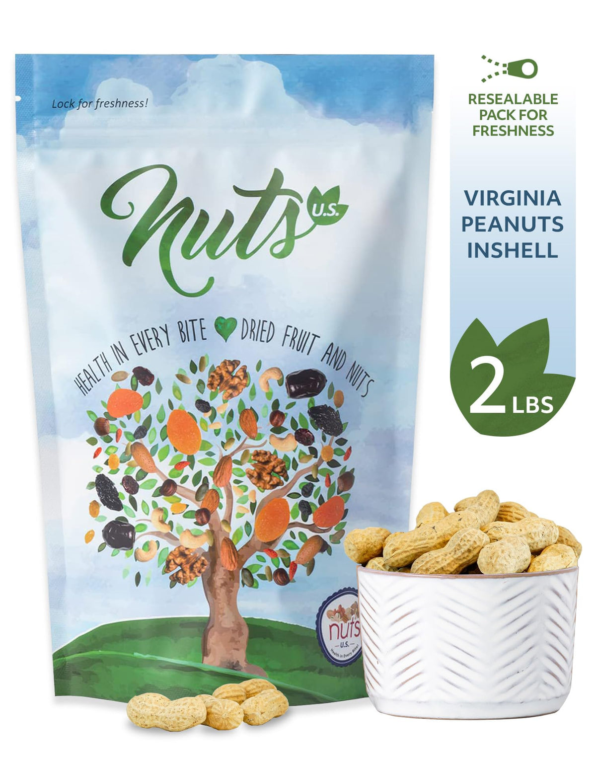 Whole In Shell Unsalted Peanuts 2 LBS G487154