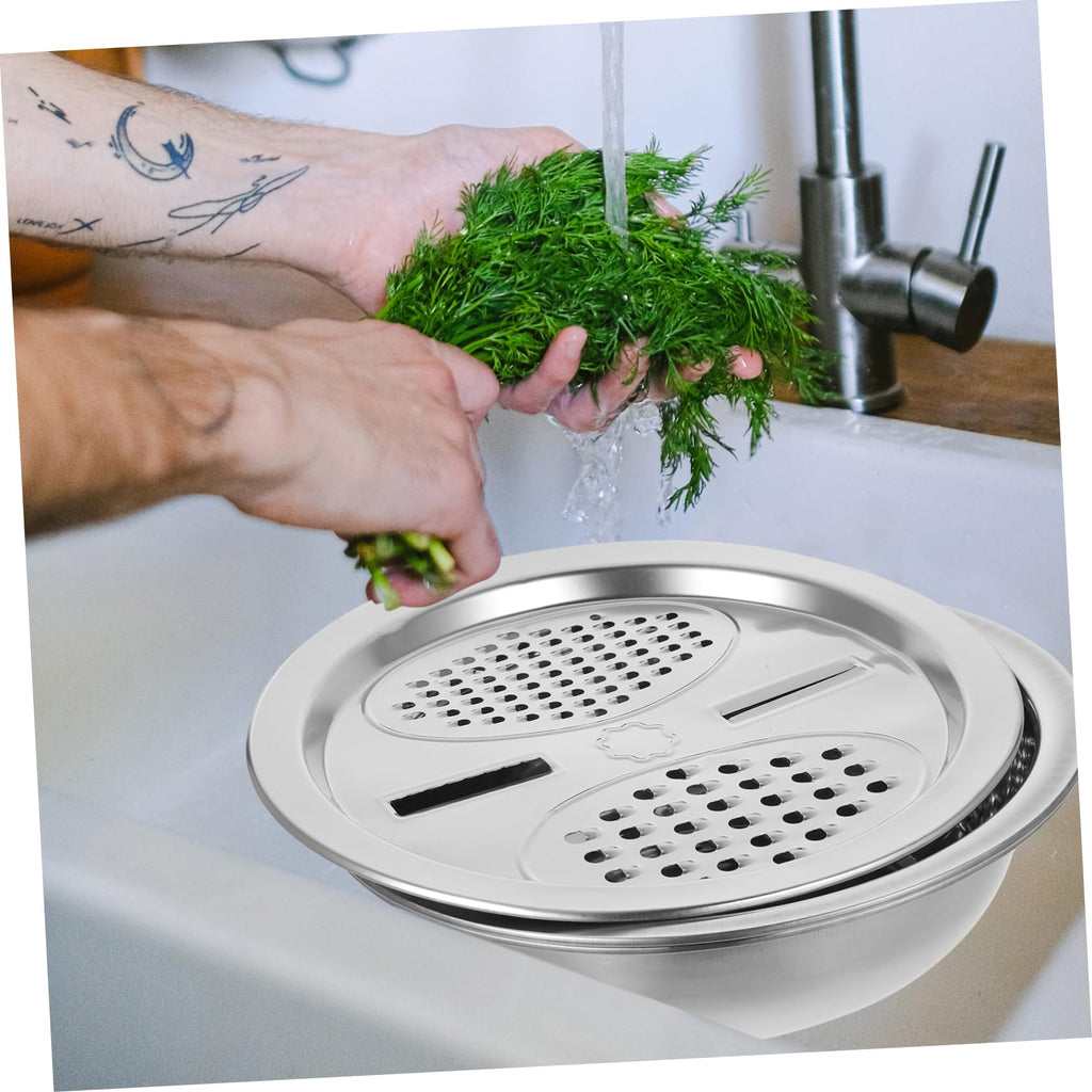 Metal Vegetable Washing Basket Strainer Bowl P912